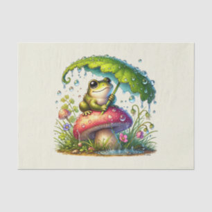Papier Mousseline Cute animal de bois découpage grenouille