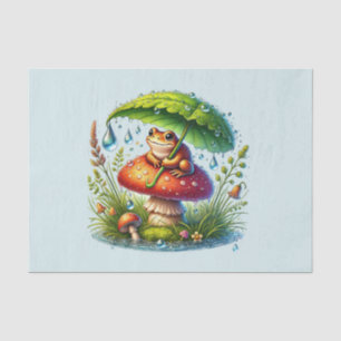 Papier Mousseline Cute animal de bois découpage grenouille
