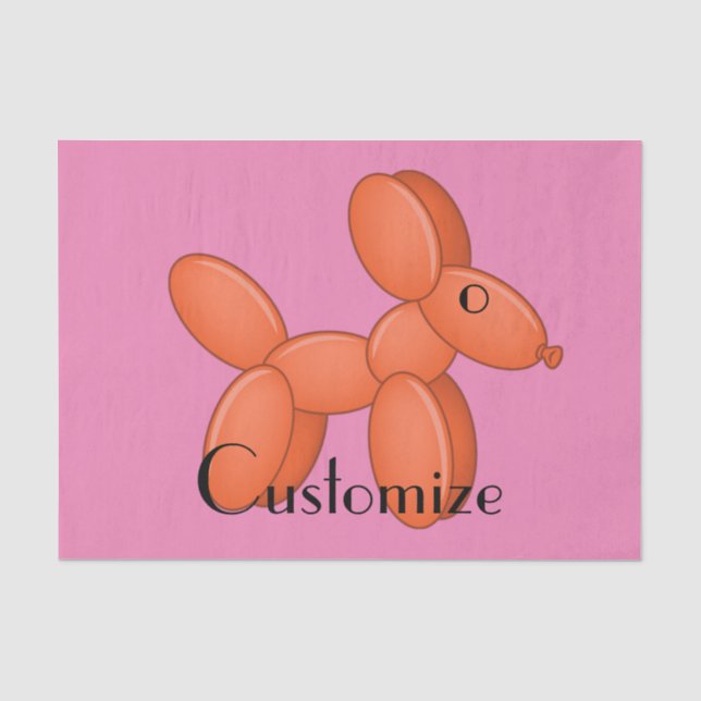 Papier Mousseline Cute Balloon Chien Thunder_Cove  (Recto)
