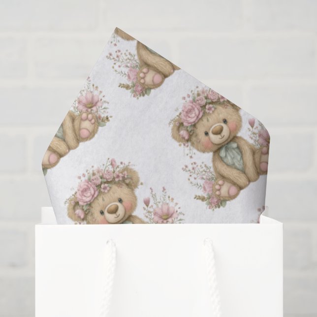 Papier Mousseline Cute Boho Animal Birthday Party (Sac cadeau)
