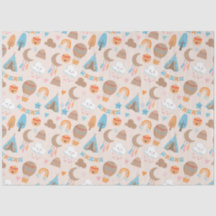 Cute Boho Motif sur Brown