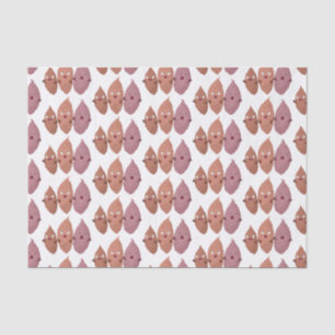 Papier Mousseline Cute chantant des patates douces caricaturales lég