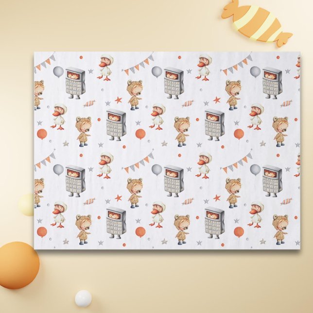 Papier Mousseline Cute Costume Animaux Anniversaire de enfant (Créateur téléchargé)