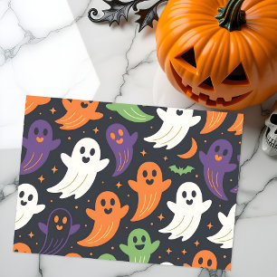 Papier Mousseline Cute Fantômes et chauves-souris Éffrayant Hallowee