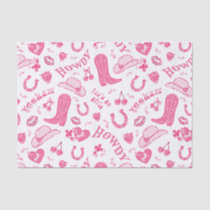 Papier Mousseline Cute Girl Rose Cowgirl esthétique