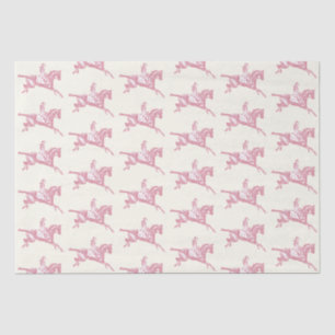 Papier Mousseline Cute Girly Rose Rose Or Équitation Équitation