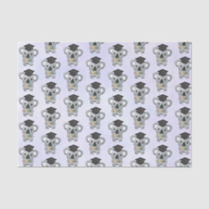 Papier Mousseline Cute Grey Koala dans une casquette noire