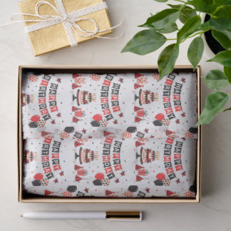 Papier Mousseline Cute Happy Birthday ladybug theme