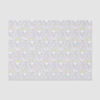 Cute Kawaii Chat Motif gris Motif jaune