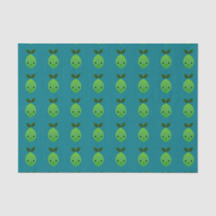 Papier Mousseline Cute Kawaii Lime
