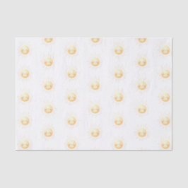 Papier Mousseline Cute Kids Yellow Sunshine 10lb Papier Tissu, Blanc