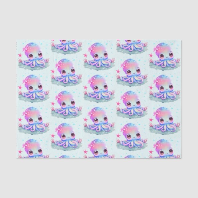 Papier Mousseline Cute Octopus Sea Creator (Recto)
