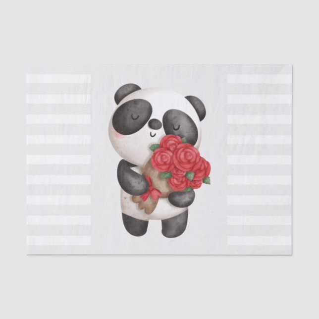 Papier Mousseline Cute Panda (Recto)