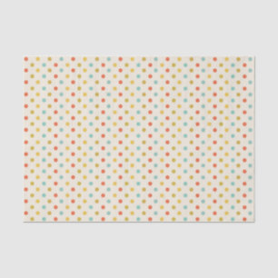 Papier Mousseline Cute Pastel Polka Dot Motif