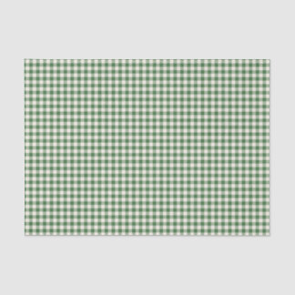 Papier Mousseline Cute Retro Vert En vichy Motif Plaid