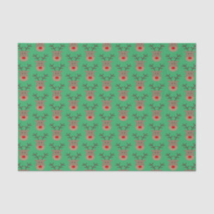 Papier Mousseline Cute Rudolf le renne remplissage cadeau de Noël