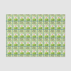 Papier Mousseline Cute Safari Singe Joyeux Motif d'anniversaire