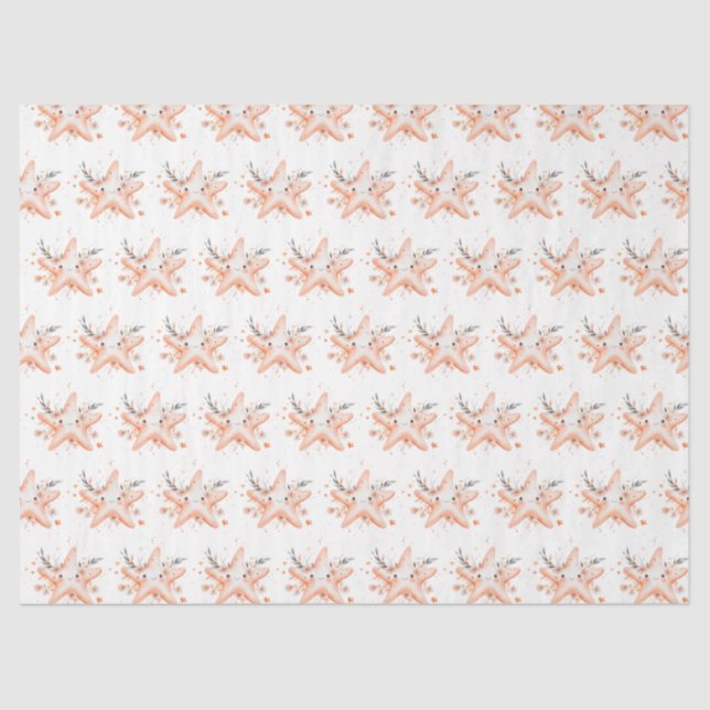 Papier Mousseline Cute Starfish (Recto)
