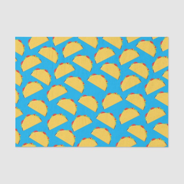 Papier Mousseline Cute Taco Enfants 1er anniversaire fête Nourriture (Recto)