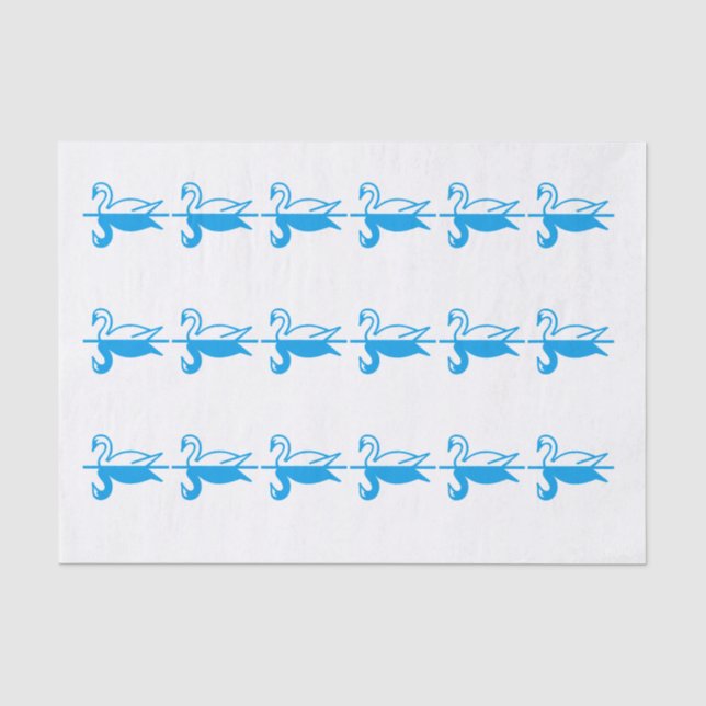 Papier Mousseline Cygnes (Recto)