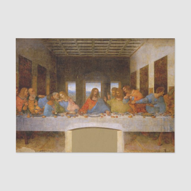 Papier Mousseline Da Vinci Dernier Supper Fine Art Classic (Recto)