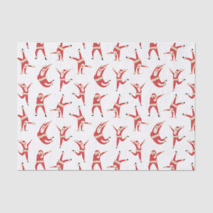 Papier Mousseline Dabing Père Noël Fun Motif de Noël