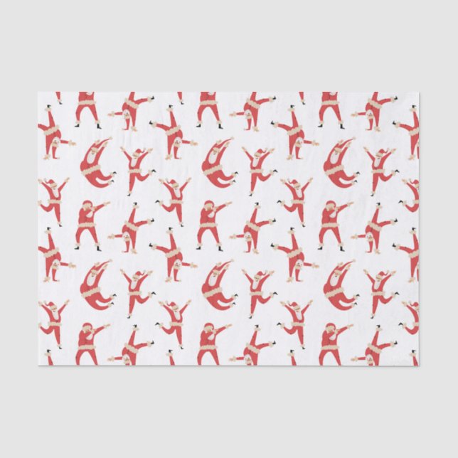Papier Mousseline Dabing Père Noël Fun Motif de Noël (Recto)
