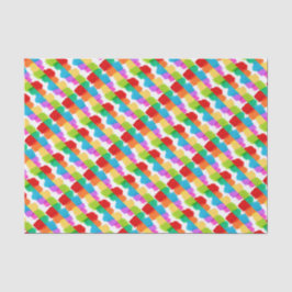 Papier Mousseline Dabs de peinture arc-en-ciel occasion cadeau
