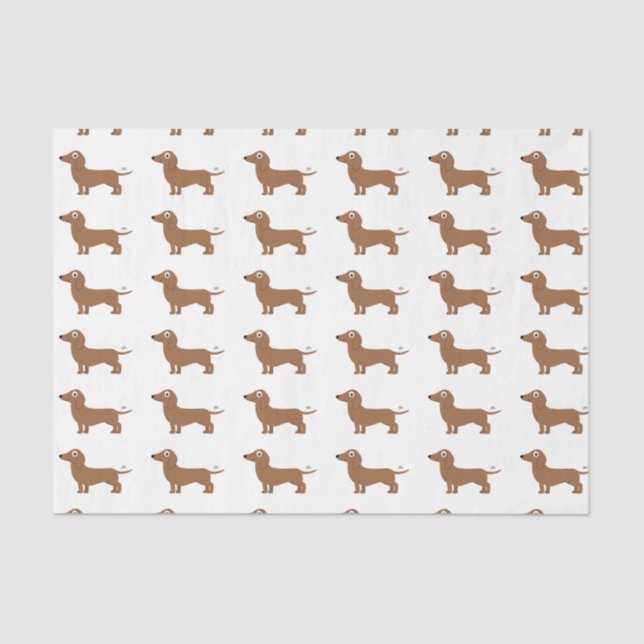 Papier Mousseline Dachshund (Recto)