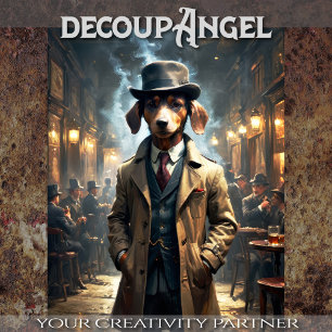 Papier Mousseline Dachshund chien - Découpage -