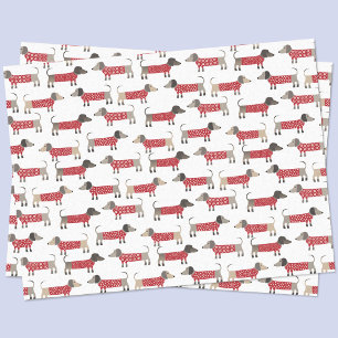 Papier Mousseline Dachshund Saucisse Wiener Chien vacances