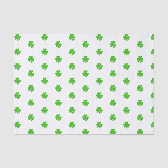 Papier Mousseline Dainty Shamrocks (Recto)