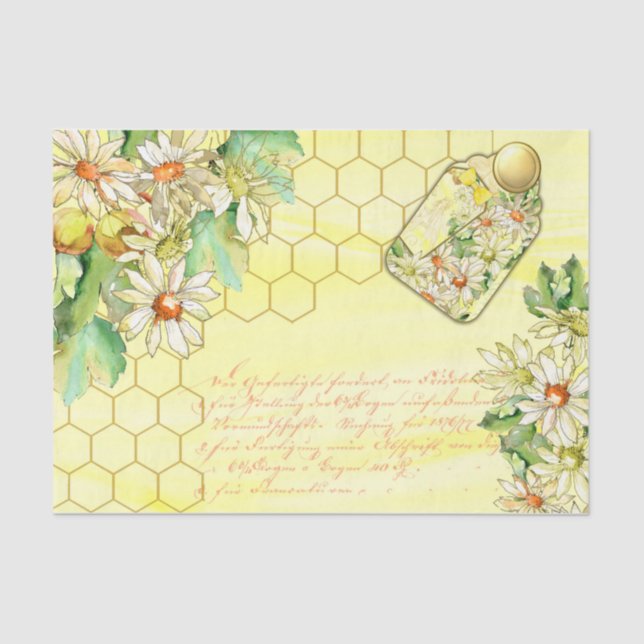 Papier Mousseline Daisy Design Series 2 (Recto)