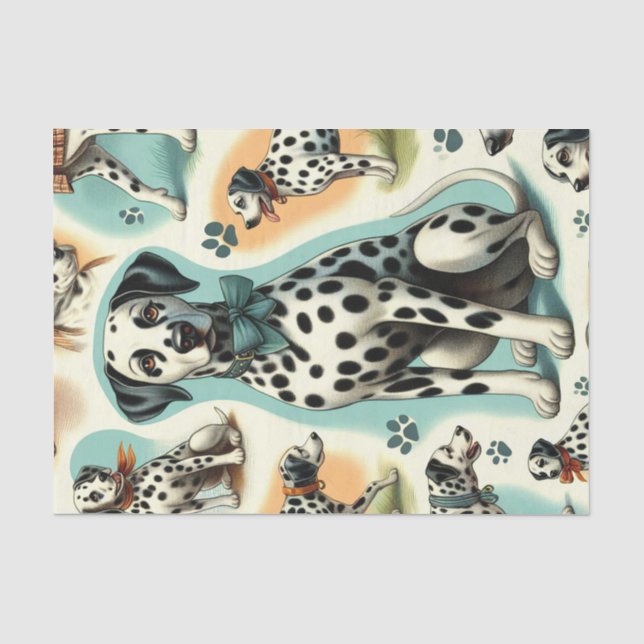 Papier Mousseline Dalmatie mignonne (Recto)