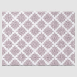Papier Mousseline Damas de vin sur Découpage blanc