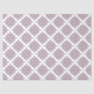 Papier Mousseline Damas de vin sur Découpage blanc
