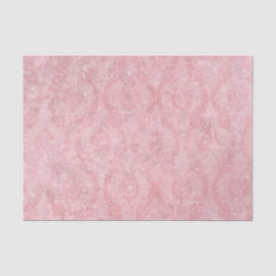 Papier Mousseline Damas rose clair