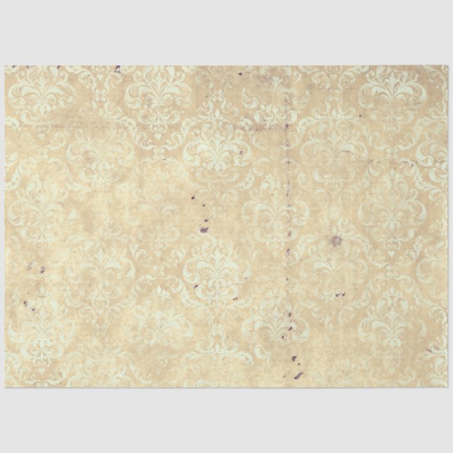 Papier Mousseline Damask Ephemera Design Series #1 (Recto)