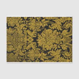 Papier Mousseline Damassé d'or de Louis XIV