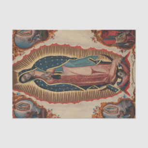 Papier Mousseline Dame de Guadalupe, 1780 par Sebastian Zalcedo