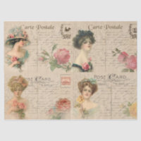Dames victoriennes Mode Découpage Artisanat/Envelo