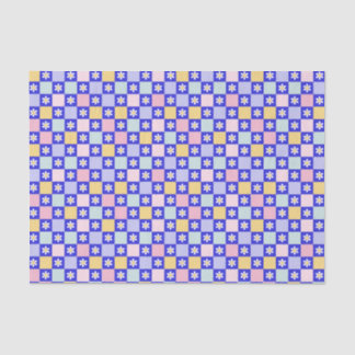 Papier Mousseline Damier floral - Callie