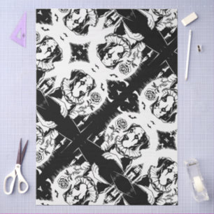 Papier Mousseline Danois géant Dark Romantik Bougie Lune