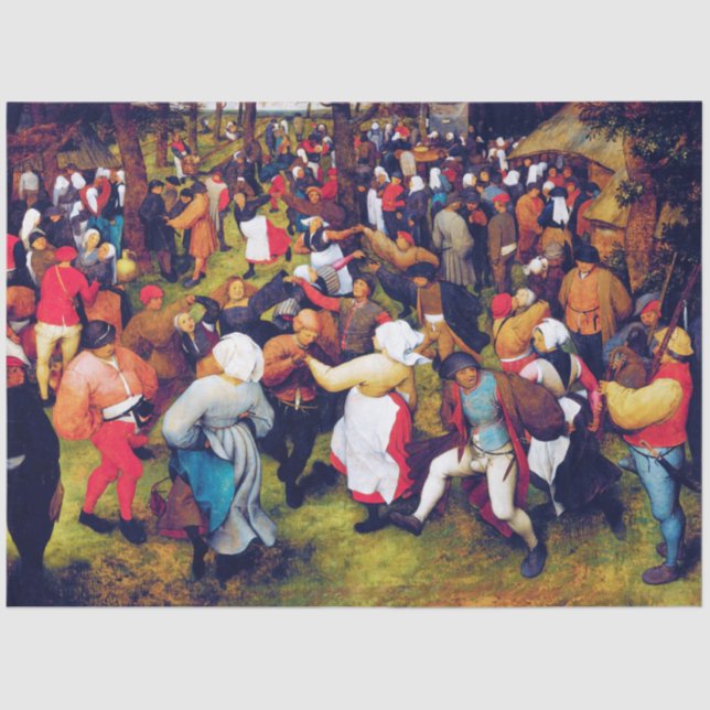 Papier Mousseline Danse Mariage, Pieter Bruegel (Recto)