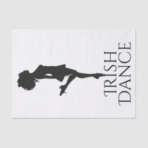 Papier Mousseline Danseur irlandais hard Shoe noir et blanc danse
