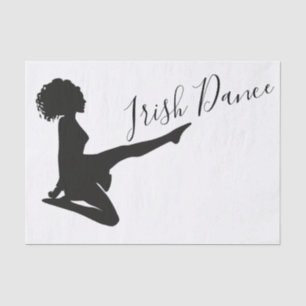 Papier Mousseline Danseur irlandais Soft Shoe Black White Dance