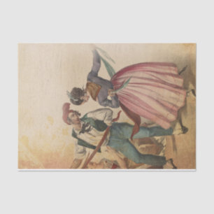 Papier Mousseline Danseurs folkloriques
