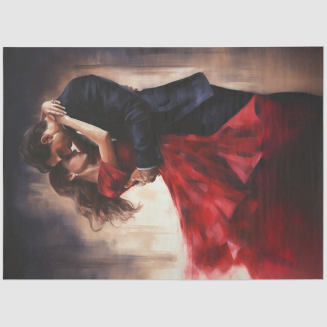 Papier Mousseline Danseuses de Tango Découpage Danses de Tango (Recto)