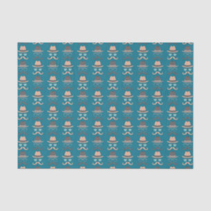 Papier Mousseline Dapper et déguisé : un Motif classique de la moust