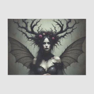 Papier Mousseline Dark Fairy Decoupage
